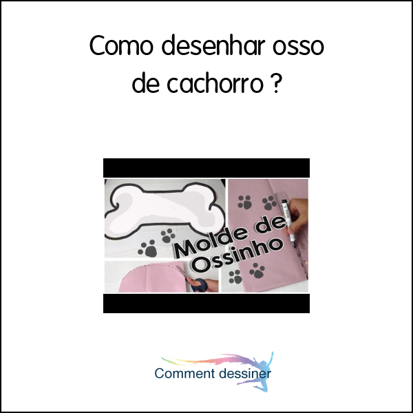 Como desenhar osso de cachorro